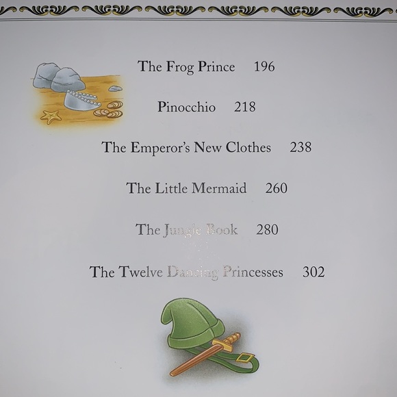 Treasury of Fairy Tales Book Padded Cover Gold Binding Published 2002 - Picture 13 of 16